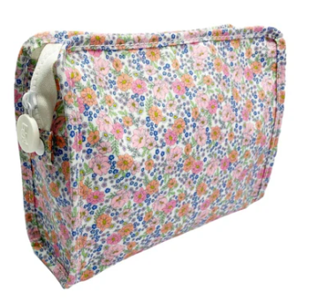 Roadie Small Zip Pouch- Garden Floral