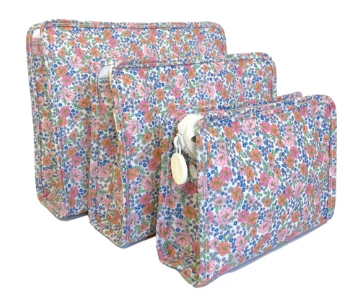 Roadie Small Zip Pouch- Garden Floral
