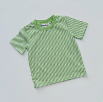 Youth Short Sleeve Knit Striped Tee (Click for Colors)