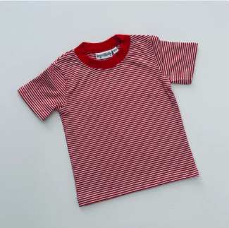 Youth Short Sleeve Knit Striped Tee (Click for Colors)