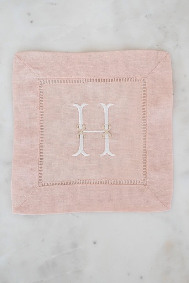 Initial cocktail napkins - Set of 4